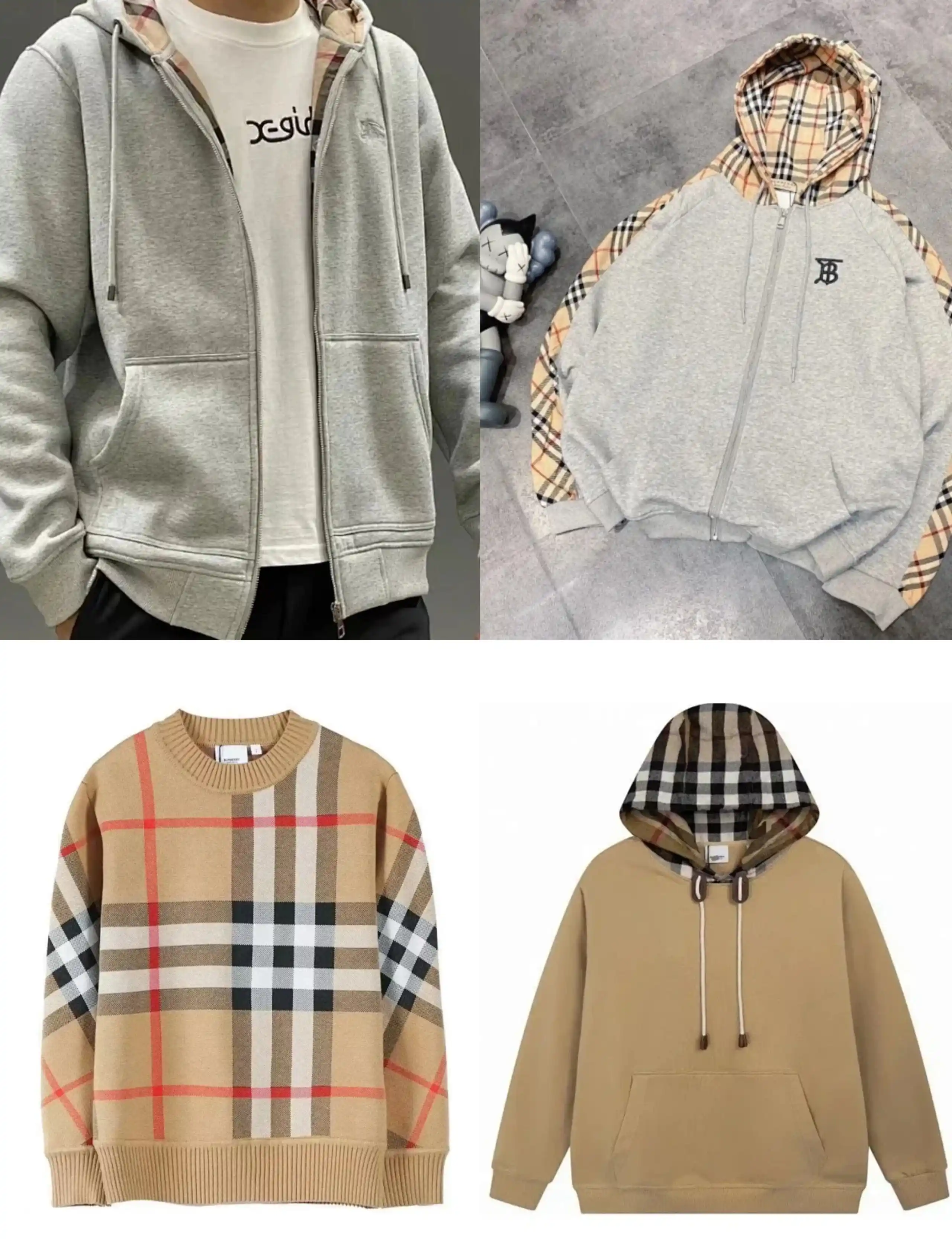 BURBERRY Jeansdenim jacketdenim suithoodie sweat down jacket